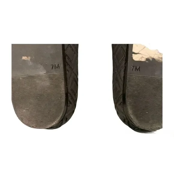 Women's Tory Burch Blossom Jelly Ballerina Flats Size 7 - Black - Picture 5 of 6